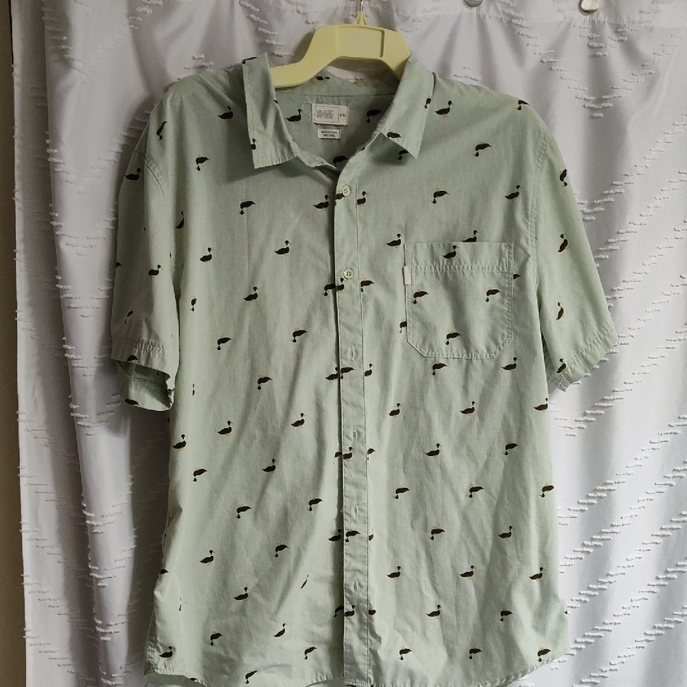 Men's Green Patterned Shirt Walker Refinery